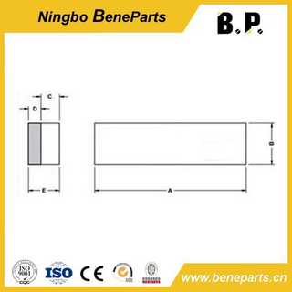 バケットプロテクター交換部品DLP343標準摩耗バー