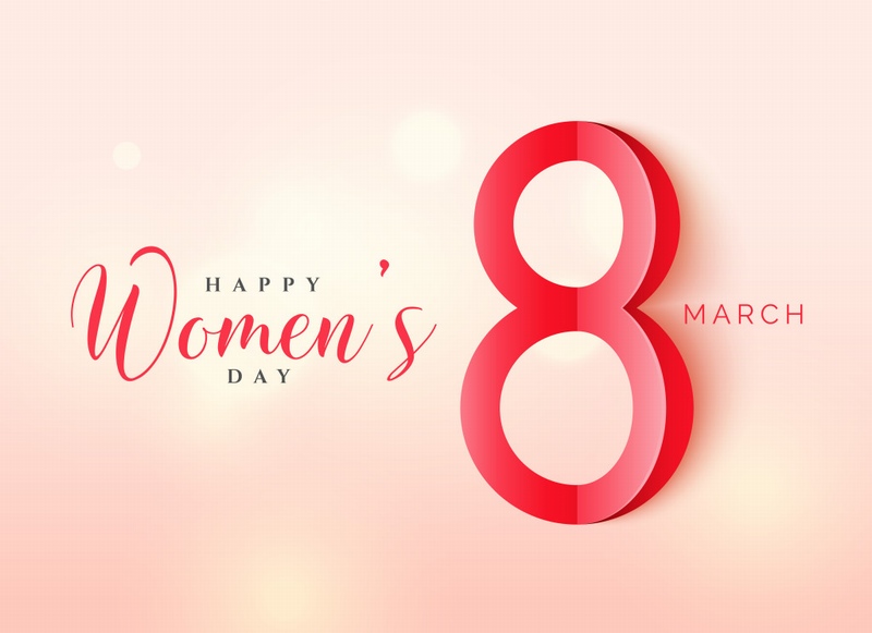 幸せな女性の日